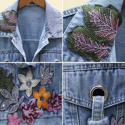 Artisanal Denim: Embroidered Cowboy Jacket
