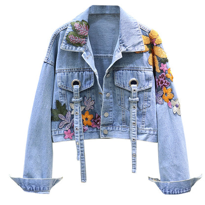 Artisanal Denim: Embroidered Cowboy Jacket