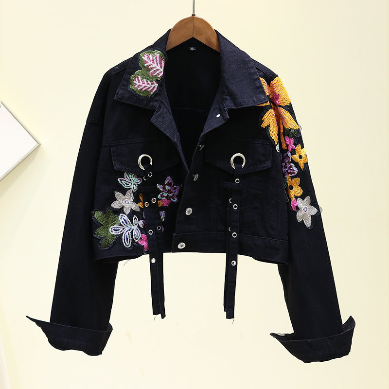 Artisanal Denim: Embroidered Cowboy Jacket