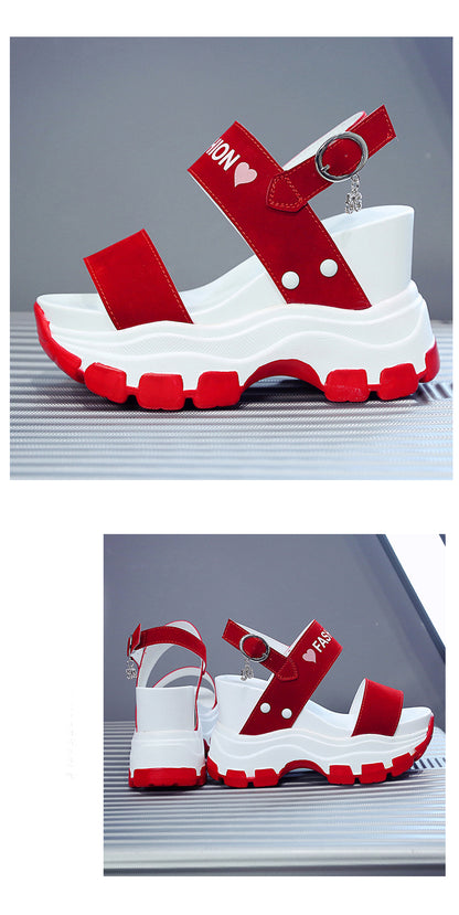 Glam Rise 10cm Wedge Sandals