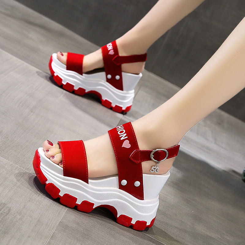 Glam Rise 10cm Wedge Sandals
