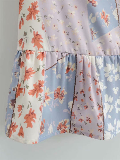 Dark Grey Ruffle Pleated Mini Skirt For Women