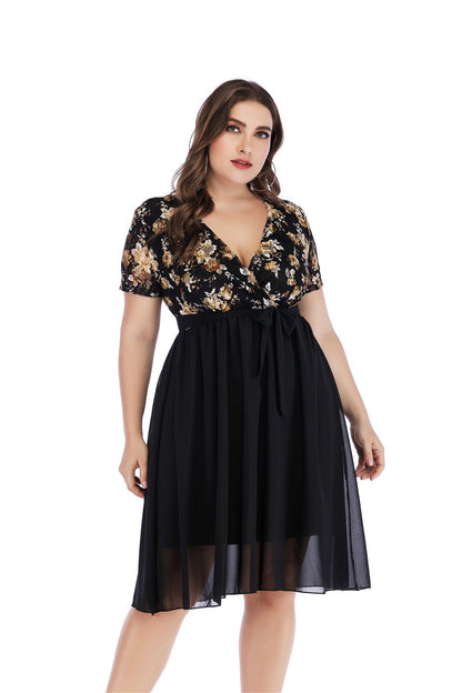 Plus Size Elegant Summer Gown 5xl