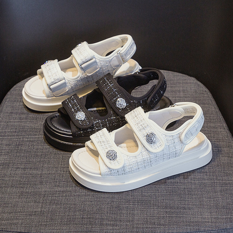 Breezy Chic Womens Flat Sports Sandals