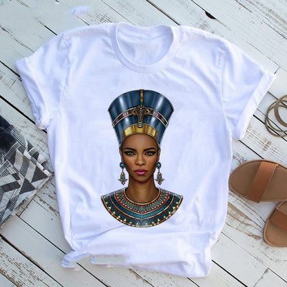 Artisanal Edge: Hand Print Casual Funny T-Shirt