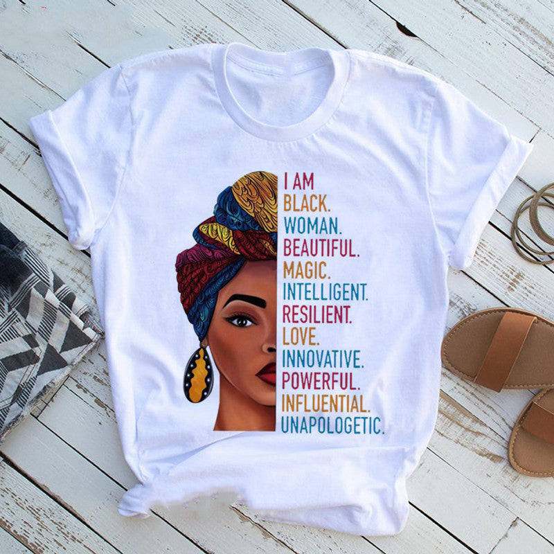 Artisanal Edge: Hand Print Casual Funny T-Shirt