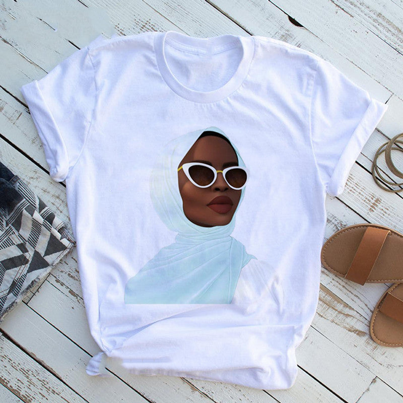 Artisanal Edge: Hand Print Casual Funny T-Shirt