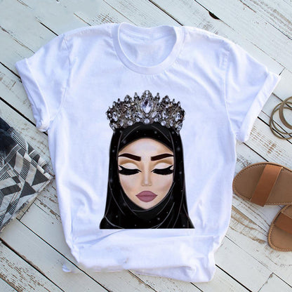 Artisanal Edge: Hand Print Casual Funny T-Shirt