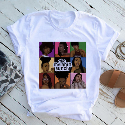 Artisanal Edge: Hand Print Casual Funny T-Shirt