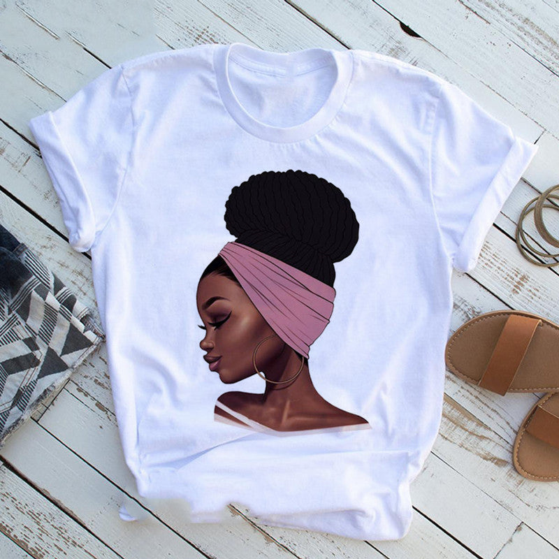 Artisanal Edge: Hand Print Casual Funny T-Shirt
