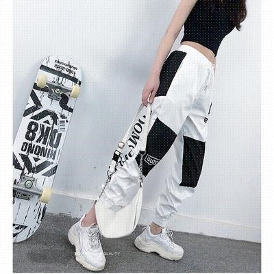 Harajuku Fashion Icon Womens High Waist Streetwear Pants