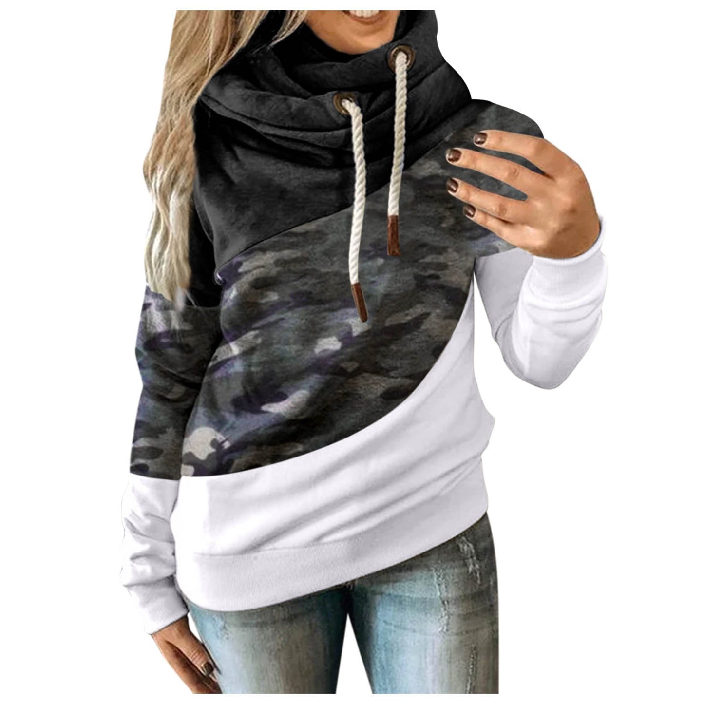 Playful Cozy: Winter Frog-Accent Hoodie
