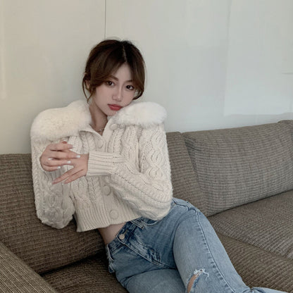 Cozy Elegance Fur Allure Cardigan