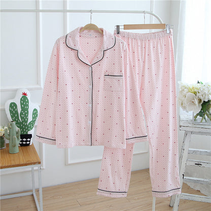 Autumn Winter Flannel Pajama Set