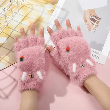 Velvet Paws Fur Cat Gloves