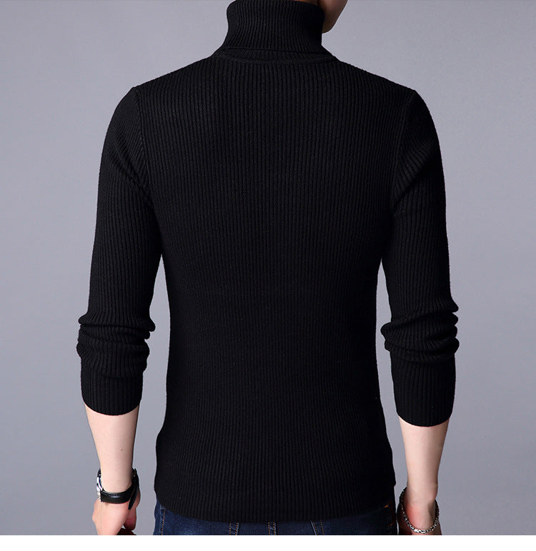 Minimalist Ease: Solid Turtleneck Comfort Sweater