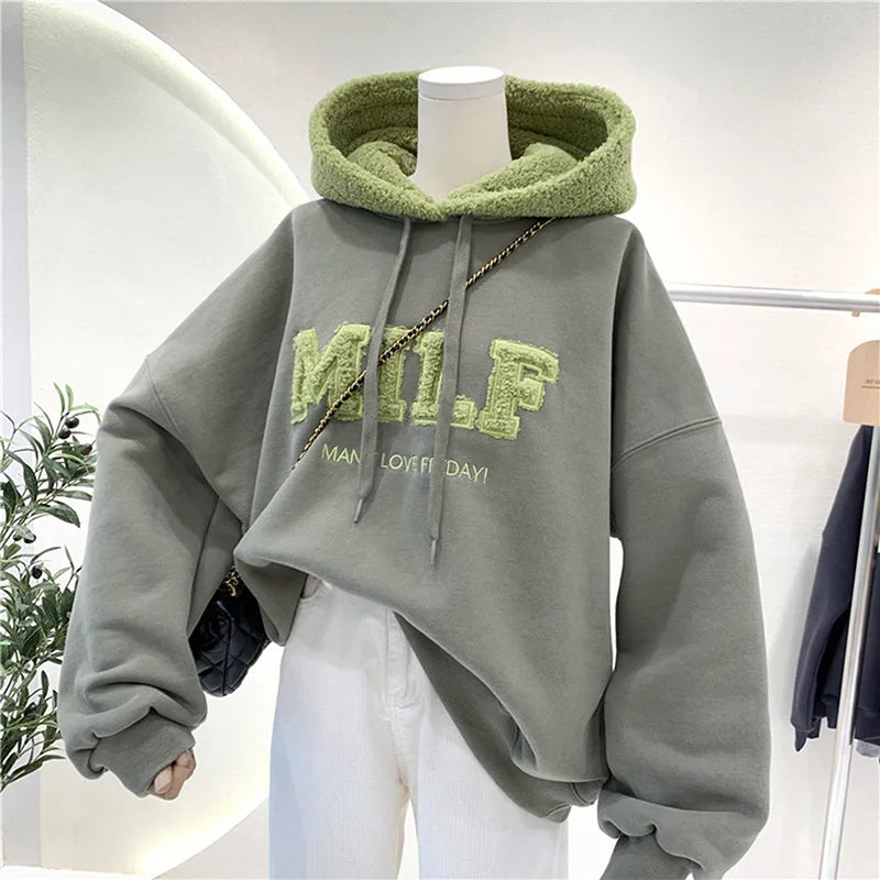 Autumn Affinity Lettered Hoodie