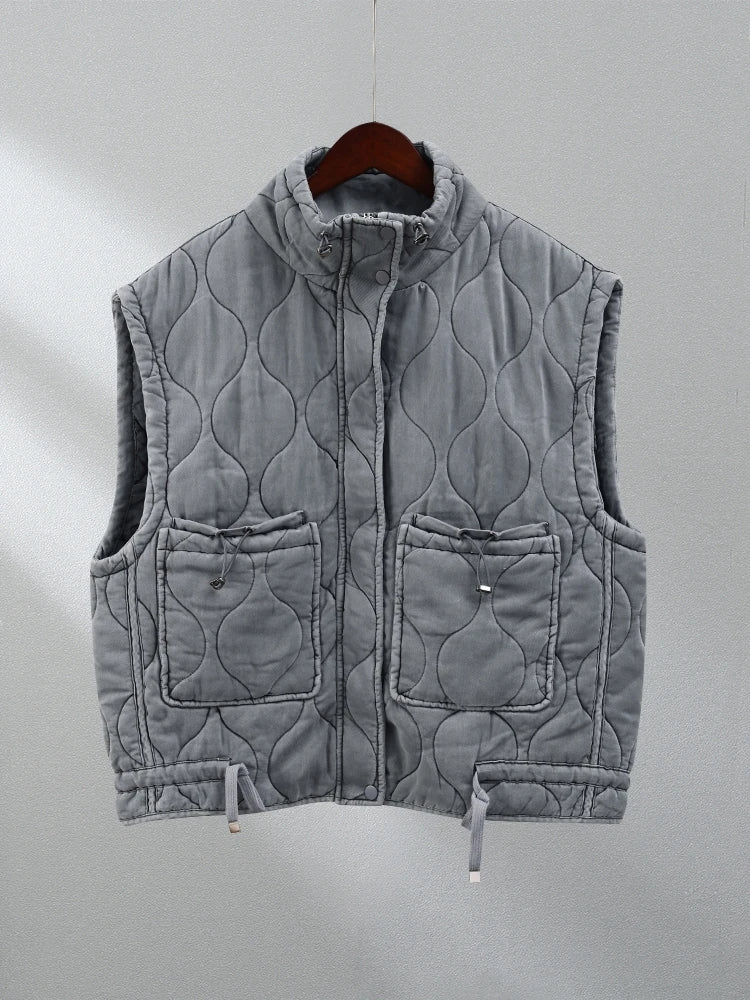 Casual Cool Cotton Zipper Vest