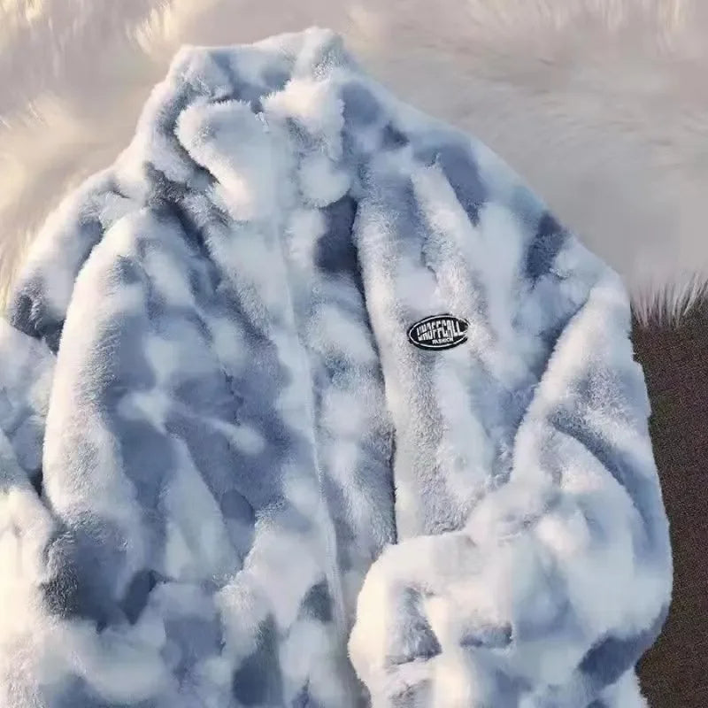 Tie-Dye Tranquility Fleece Coat