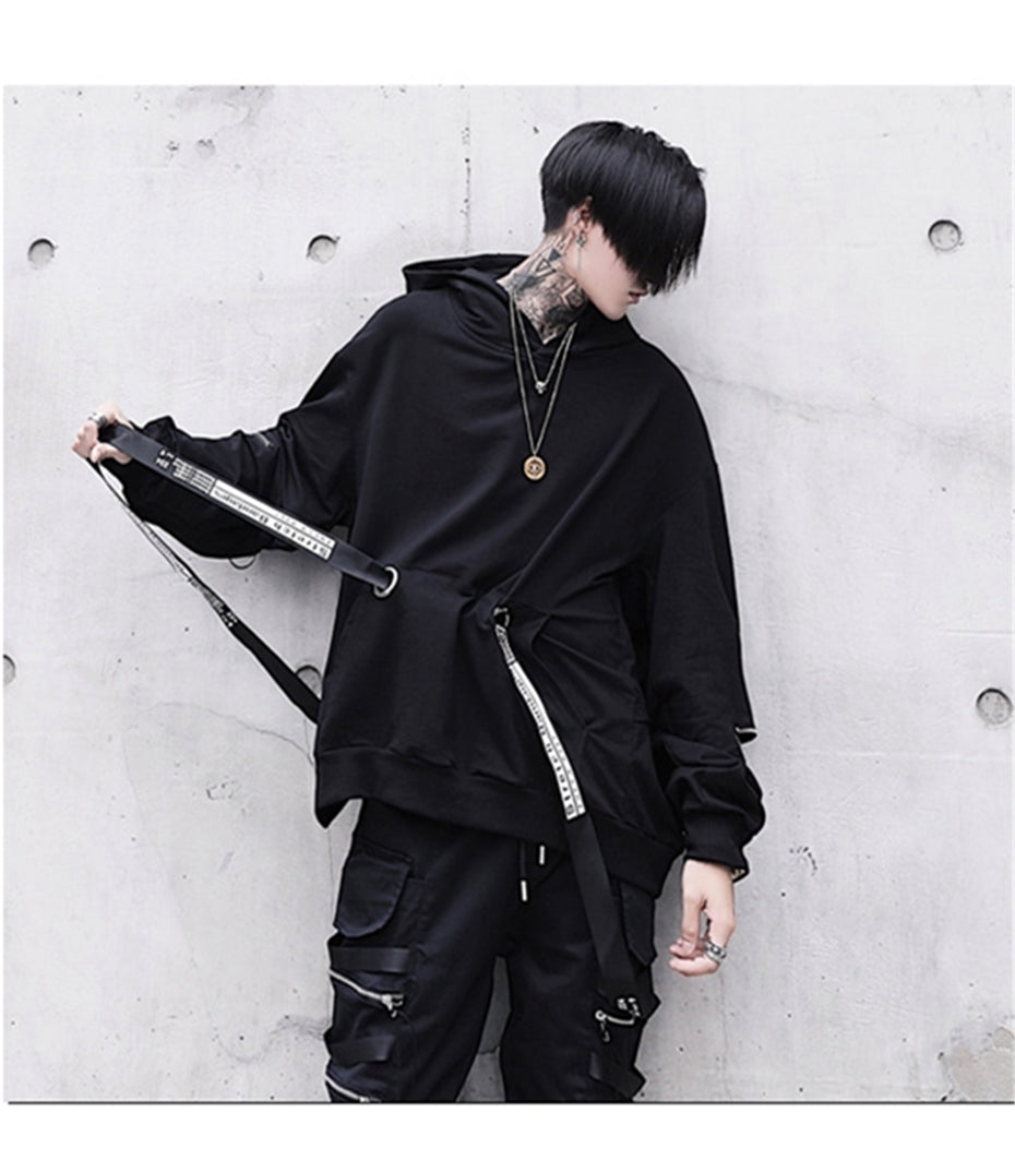 Harajuku Vintage: Star Patchwork Zip-Up Hoodie