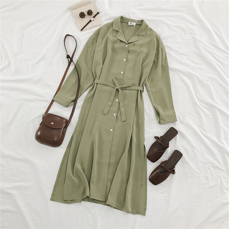 Winter Grace In Long Sleeve Dress