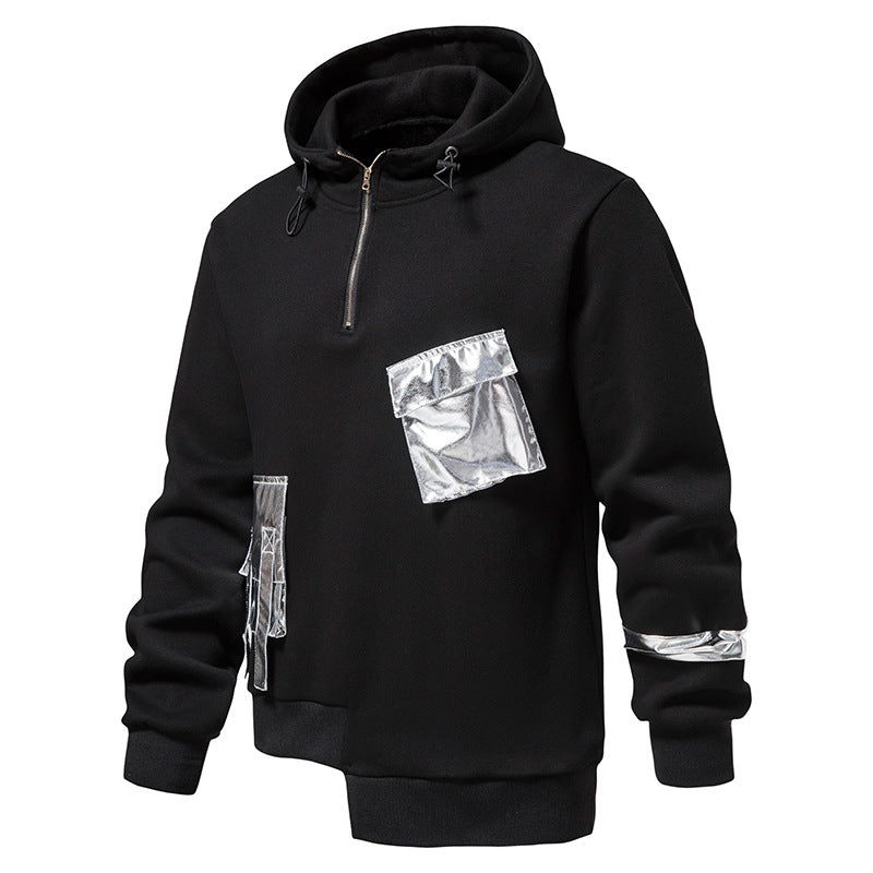 Dark Elegance Aesthetic Embroidered Hoodie