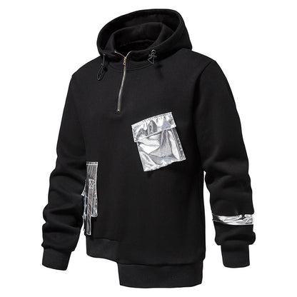 Dark Elegance Aesthetic Embroidered Hoodie