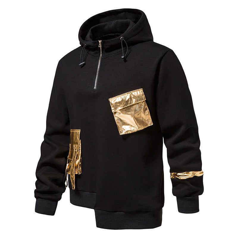 Dark Elegance Aesthetic Embroidered Hoodie