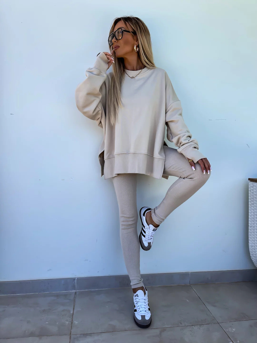 Fall Coord Set With Long Sleeve Hoodie For Yoga And Casual Outfits