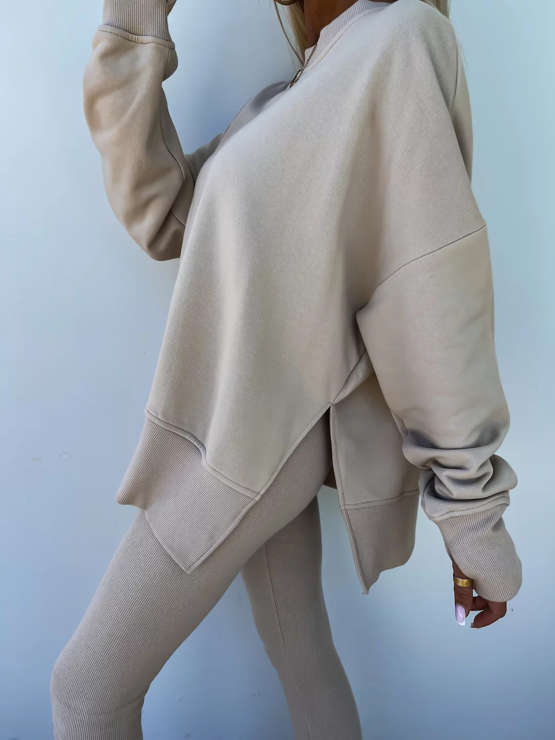 Fall Coord Set With Long Sleeve Hoodie For Yoga And Casual Outfits