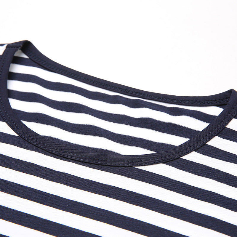 Urban Nostalgia: Spring Striped Sweatshirt
