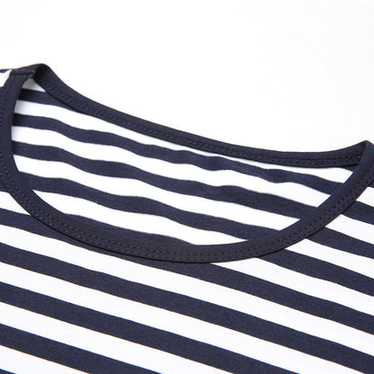 Urban Nostalgia: Spring Striped Sweatshirt