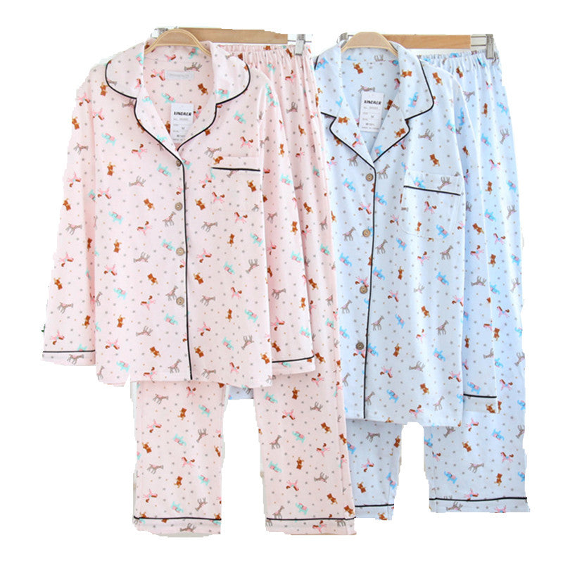 Autumn Winter Flannel Pajama Set
