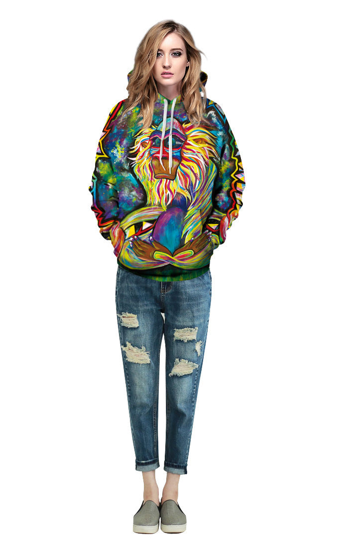 Casual Luxury: Letter Print Hooded Sweatshirt