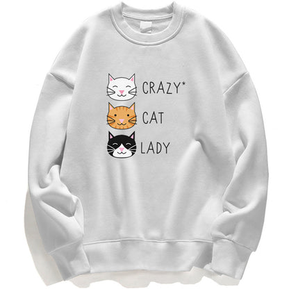 Cute Cat Print Women Sweatshirt