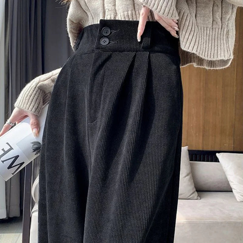 Winter Chic Velvet Flow Pants