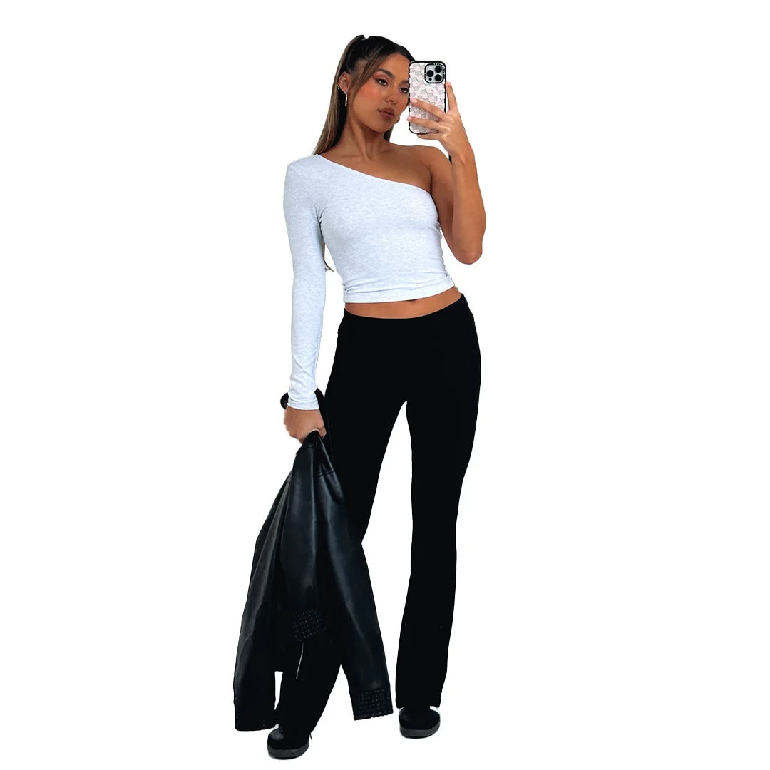 Solid Aura Streetwise  Flare Pants