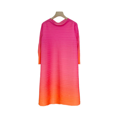 Fashionable Plus Size Pleated Dress