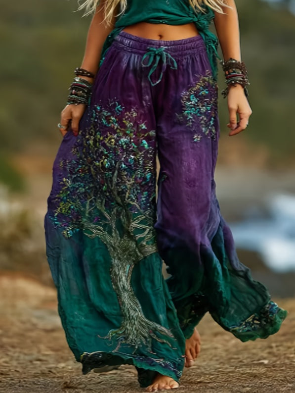 Editorial Edge: Pleated Wide-Leg Pants Two-Piece Set