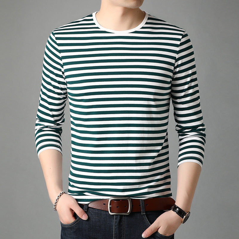 Urban Nostalgia: Spring Striped Sweatshirt