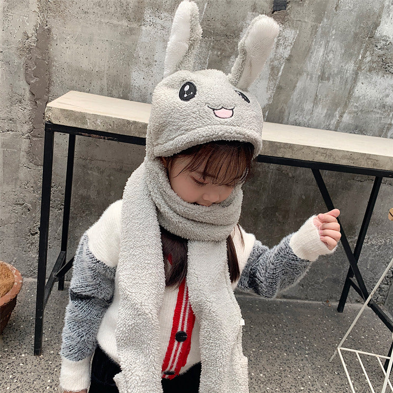 Fun Bunny Ears Lamb Velvet Cotton Clothes