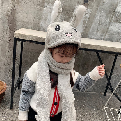 Fun Bunny Ears Lamb Velvet Cotton Clothes