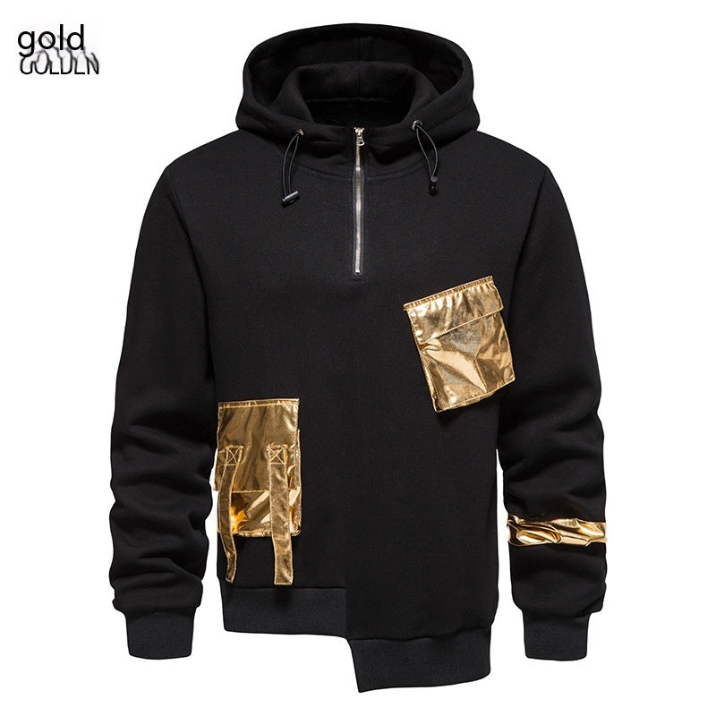 Dark Elegance Aesthetic Embroidered Hoodie