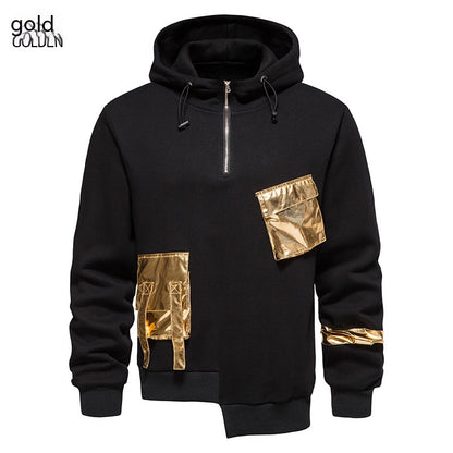 Dark Elegance Aesthetic Embroidered Hoodie