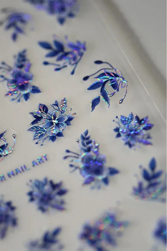 3D Gold Flower Nail Stickers For Fall Nails Inspiration And Luxury Nail Styling