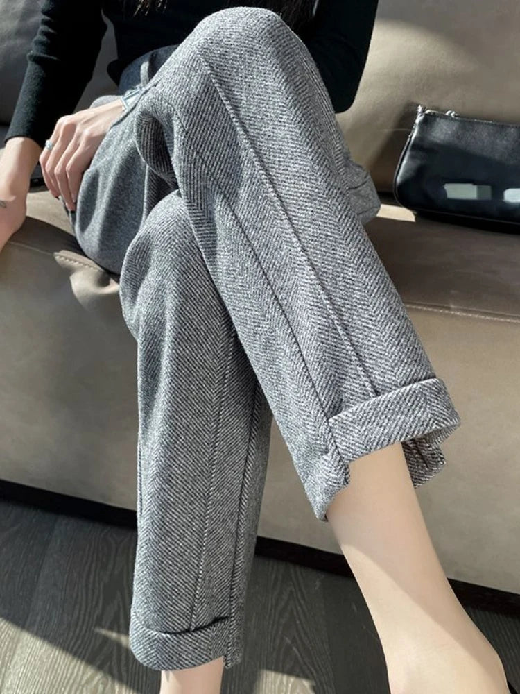 Timeless Tweed Casual Comfort Pants