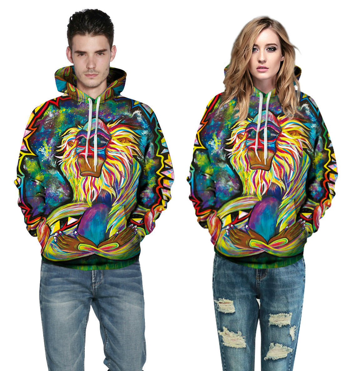 Casual Luxury: Letter Print Hooded Sweatshirt