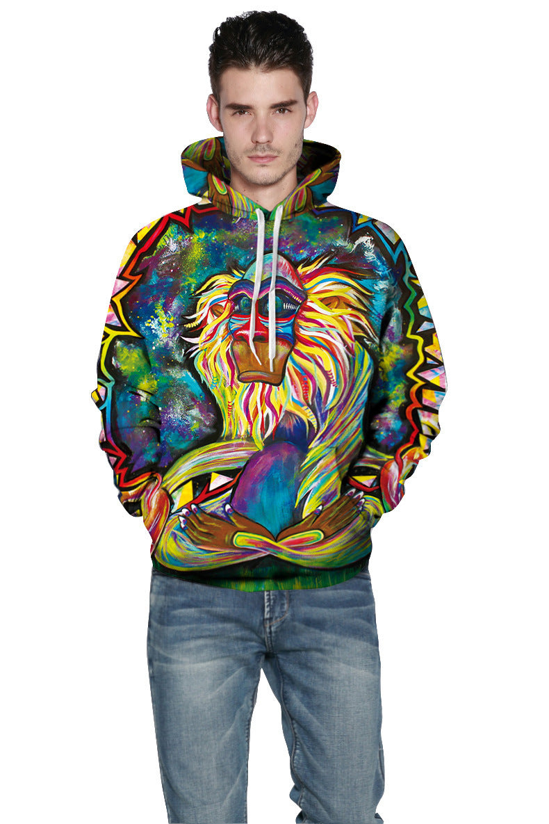 Casual Luxury: Letter Print Hooded Sweatshirt