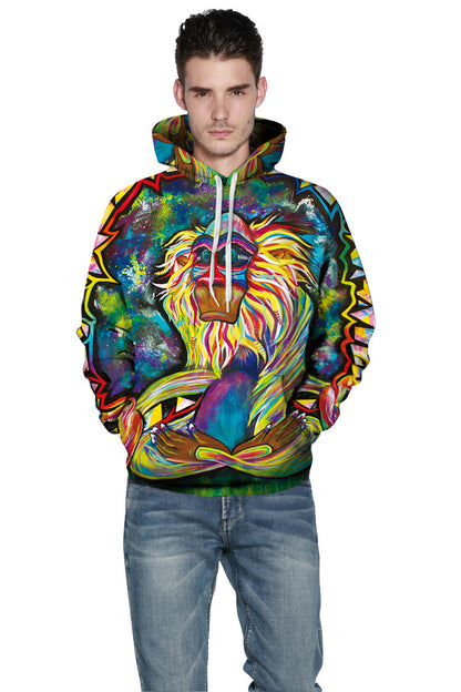 Casual Luxury: Letter Print Hooded Sweatshirt