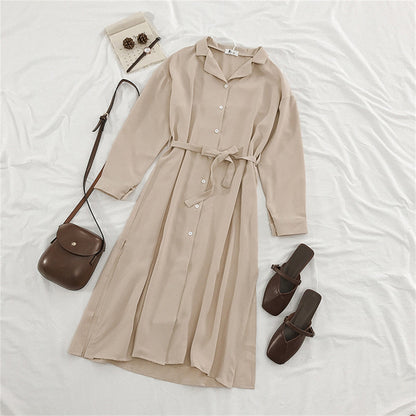 Winter Grace In Long Sleeve Dress